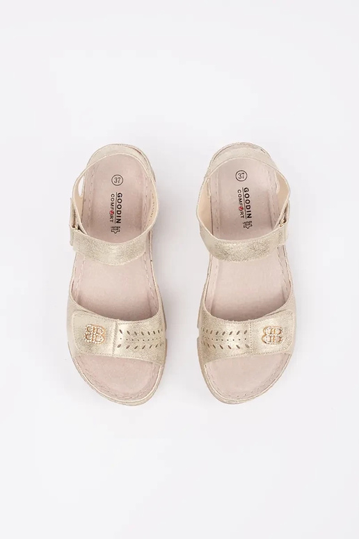 gold color sandals Inomens gold color sandals Inomens