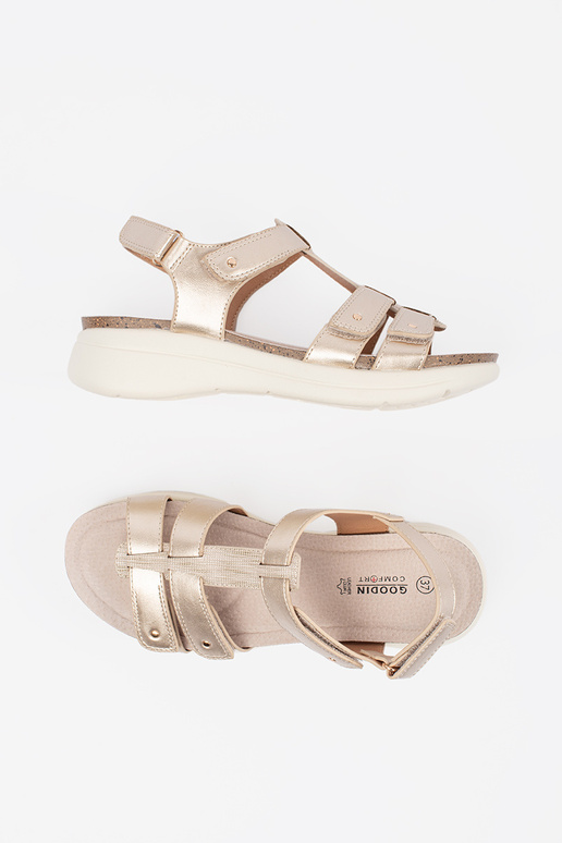Comfortable sandals Inomens golden Comfortable sandals Inomens golden