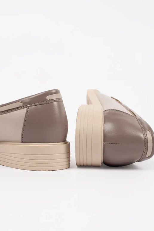 beige INomens moccasins ze skórzaną... beige INomens moccasins ze skórzaną...