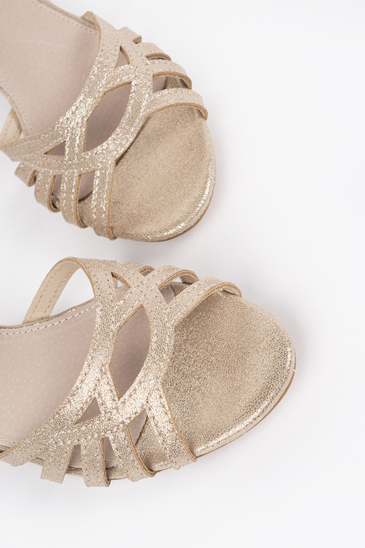 sandals golden ze skórzaną Inkładką