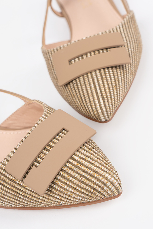 sandals taupe Inith an open heel sandals taupe Inith an open heel