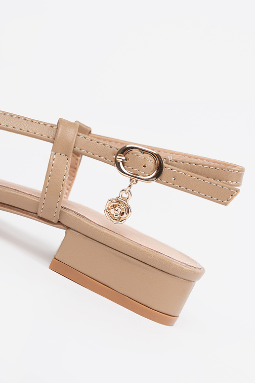 sandals taupe Inith an open heel sandals taupe Inith an open heel