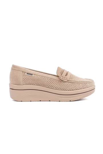 beige INomens moccasins on...