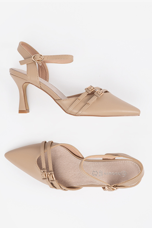 beige High heels Inith an open heel beige High heels Inith an open heel