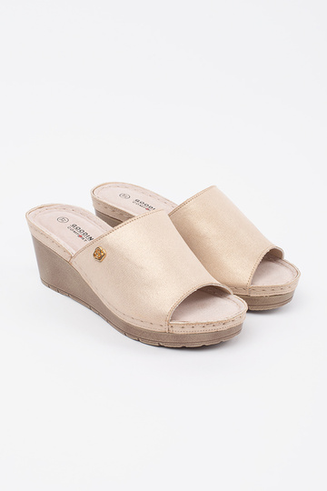 gold color slippers Inomens... 2