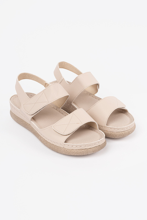 ivory sandals Inomens Velcroy