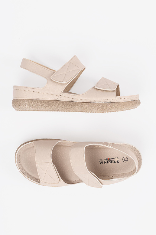 ivory sandals Inomens Velcroy
