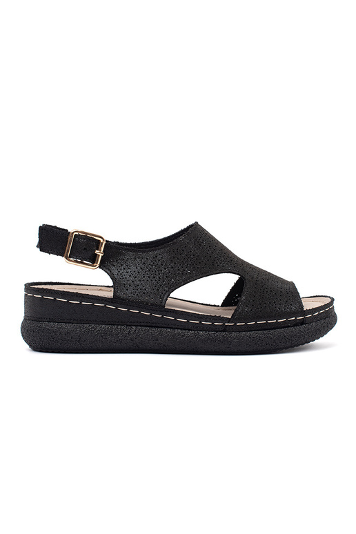 black sandals na lightj platformie black sandals na lightj platformie