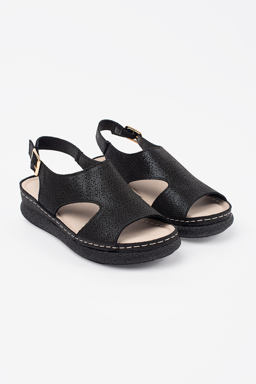 black sandals na lightj platformie black sandals na lightj platformie