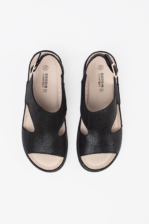 black sandals na lightj platformie black sandals na lightj platformie