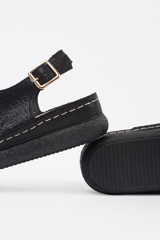 black sandals na lightj platformie black sandals na lightj platformie