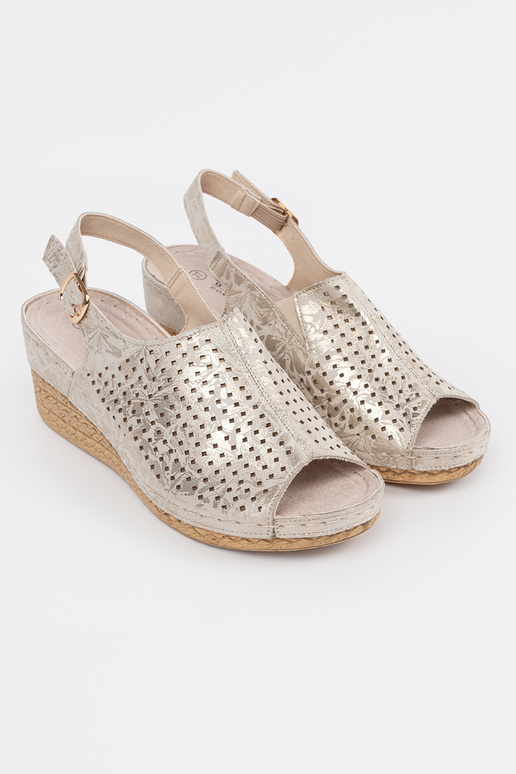 sandals beige on a Inedge sandals beige on a Inedge