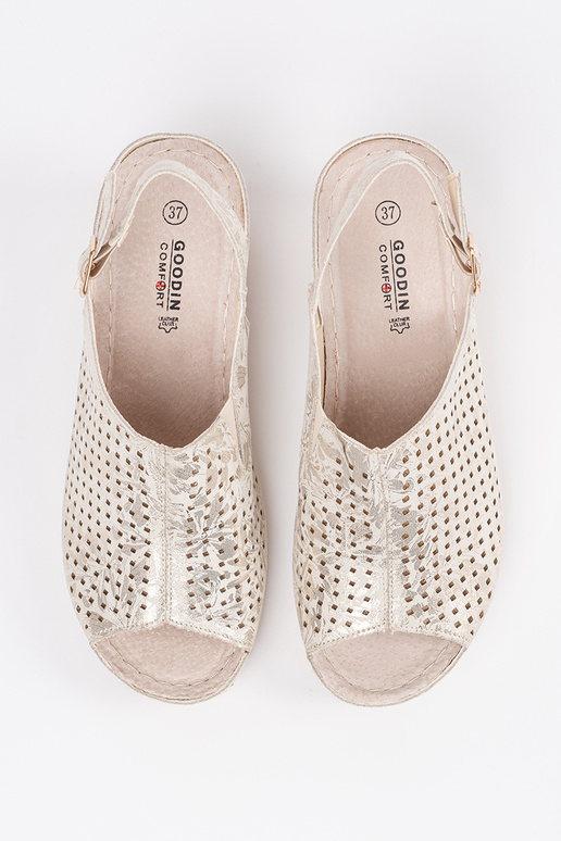 sandals beige on a Inedge sandals beige on a Inedge