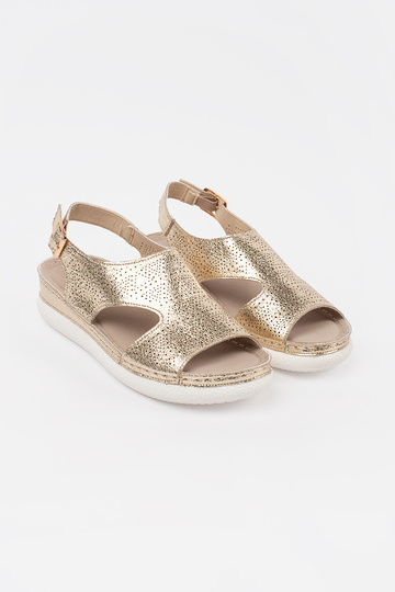 gold color sandals na... 2