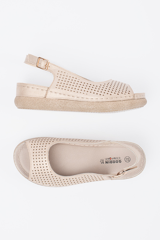 Light gold comfortable sandals Light gold comfortable sandals