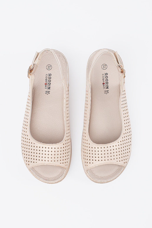 Light gold comfortable sandals Light gold comfortable sandals
