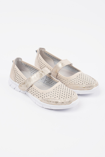 beige ballerinas sports... 2
