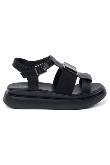 Czarne skórzane eleganckie...