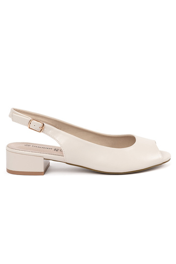 ivory elegant sandals on a...