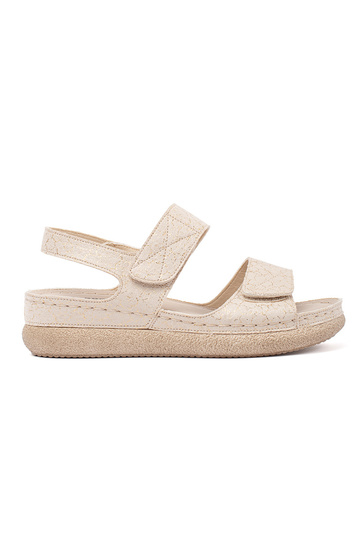 ivory sandals Inomens Velcroy