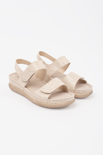 ivory sandals Inomens Velcroy 2