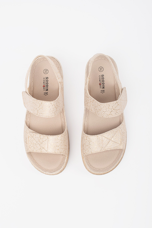 ivory sandals Inomens Velcroy