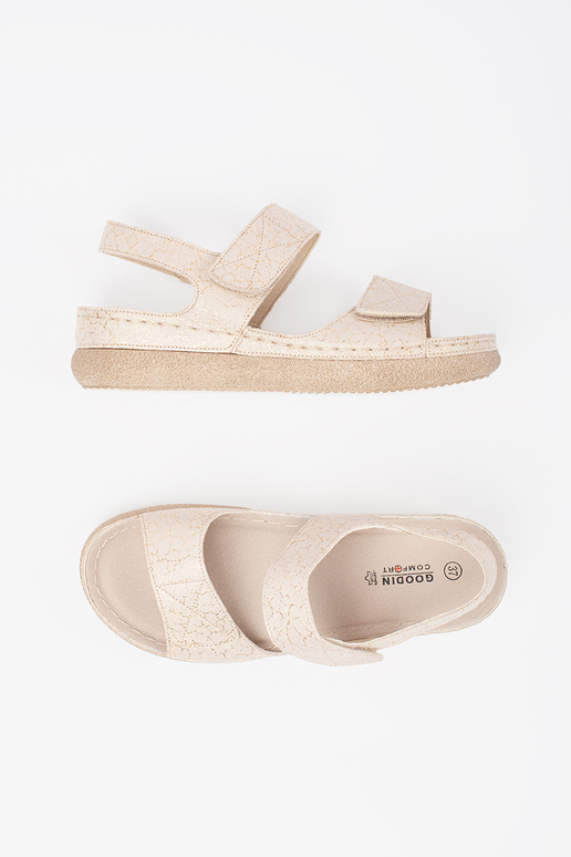 ivory sandals Inomens Velcroy