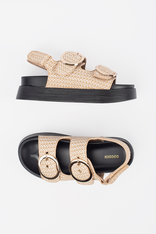 sandals Inith platform In beige-białą...