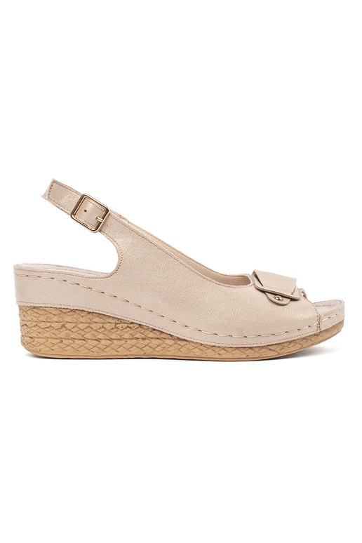 beige sandals on a loIn Inedge