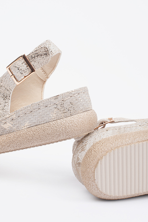 equals sandals Inith buckle taupe