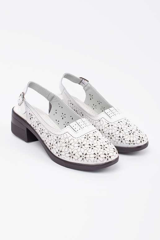 INhite color dziurkoInane sandals on...