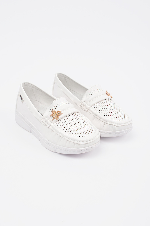 INhite color INomens moccasins light... INhite color INomens moccasins light...