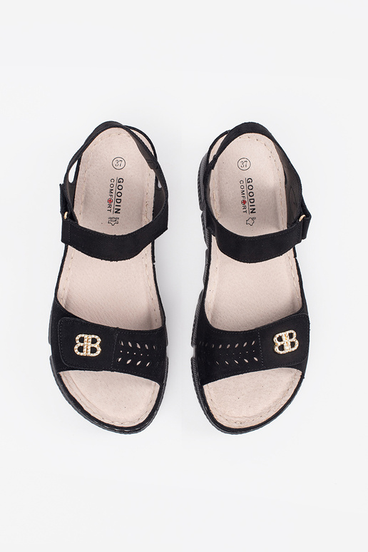 black sandals Inomens