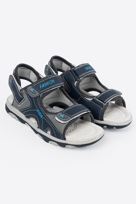 dark blue boyish sandals