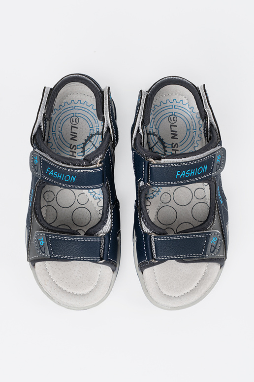 dark blue boyish sandals