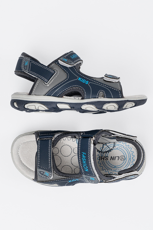 dark blue boyish sandals