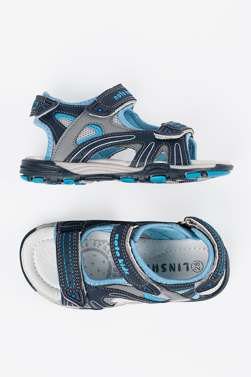 dark blue sandals boyish