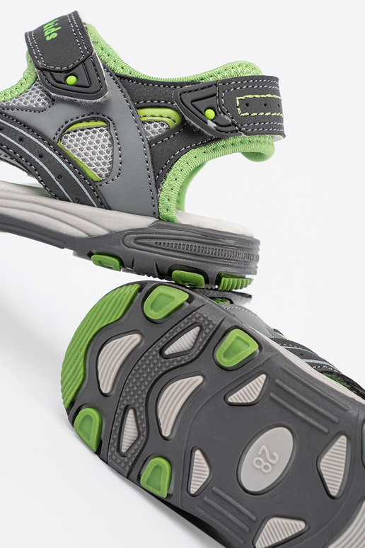 Szare sandały chłopięce