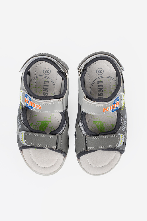 sandals gray chlopięce