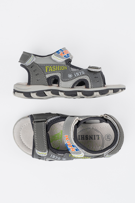 sandals gray chlopięce