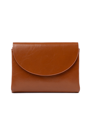 Brązowy mały portfel damski