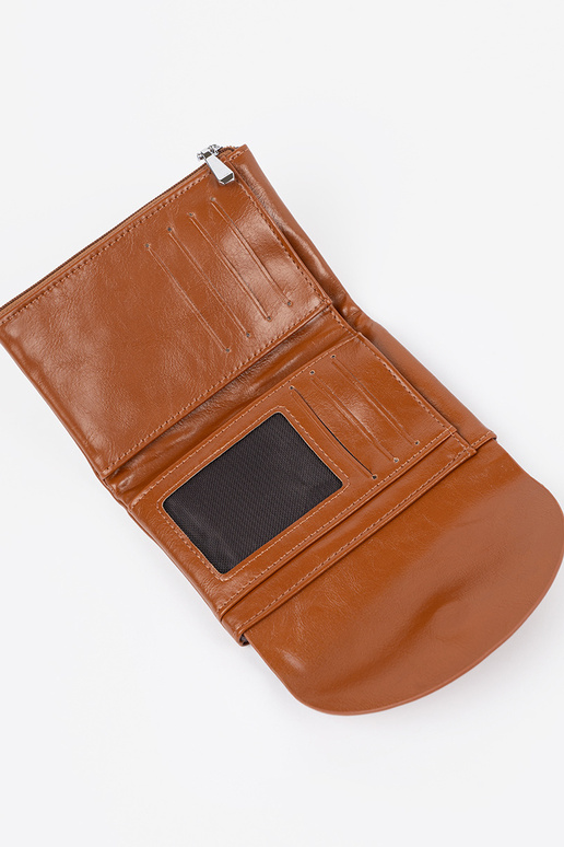 Brązowy mały portfel damski Brązowy mały portfel damski