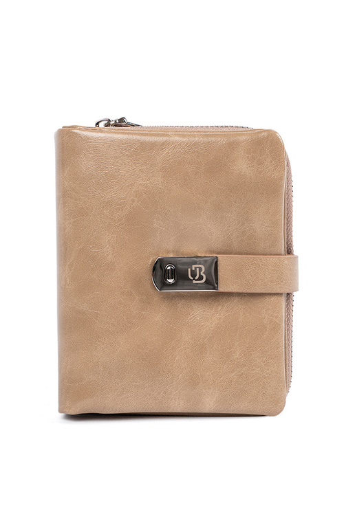 Beżowy elegancki portfel damski Beżowy elegancki portfel damski