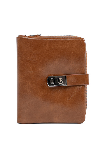 Brązowy elegancki portfel...