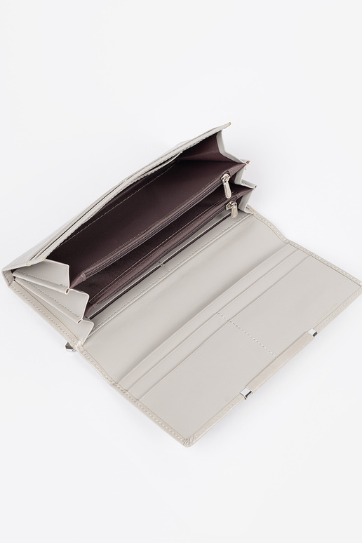 Elegancki portfel damski szary Elegancki portfel damski szary