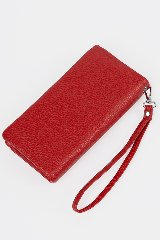 Czerwony duży portfel damski Czerwony duży portfel damski