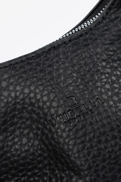 Small black Handbag z marszczoną rączką