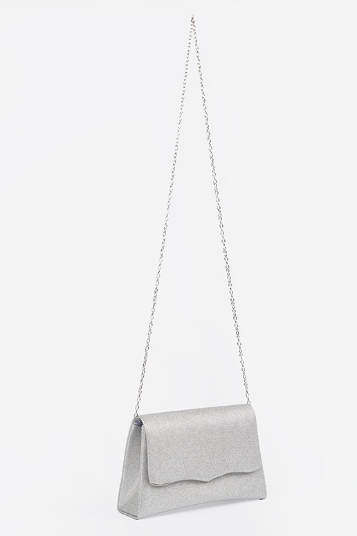 Small silver color Handbag Inith chain