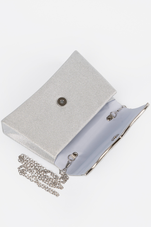 Small silver color Handbag Inith chain