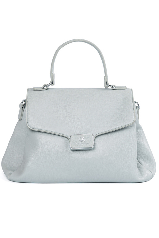 Handbag blue trunk z rączką i paskiem